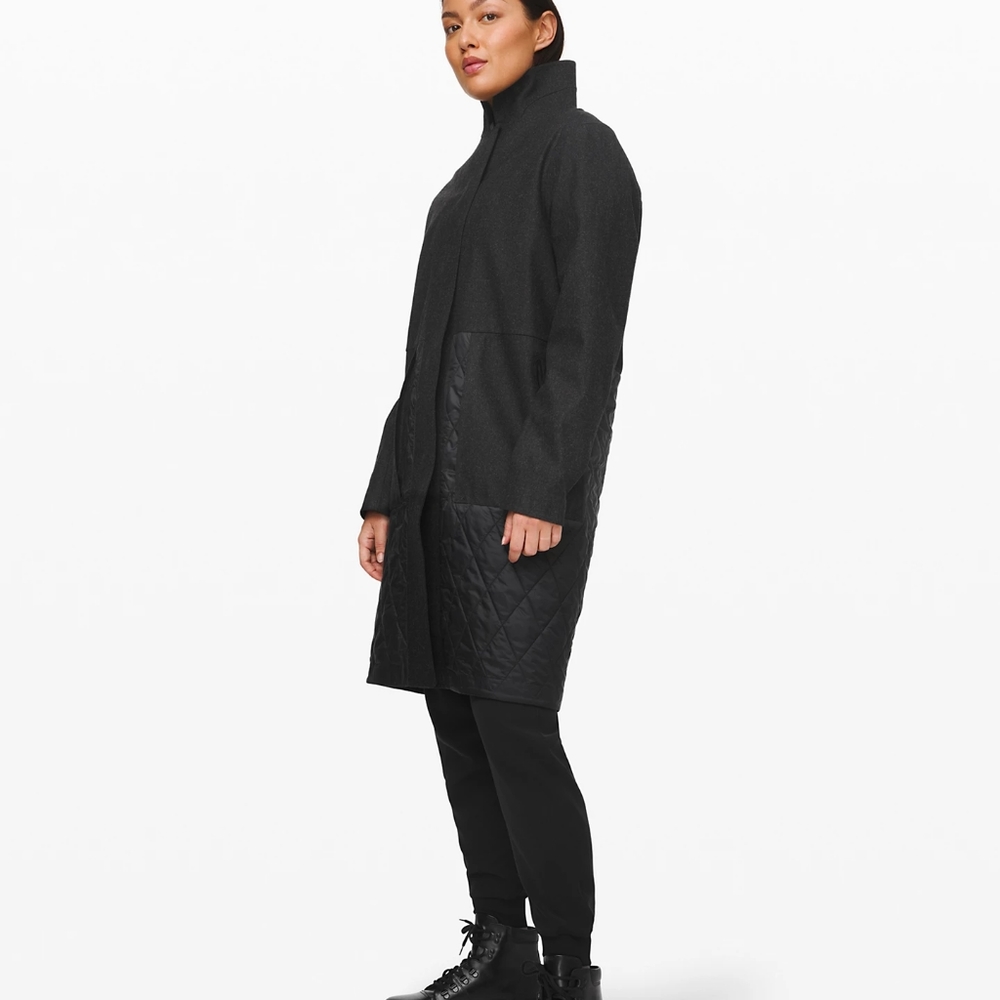 Lululemon Roam Far Wool Coat size 10 BNWT